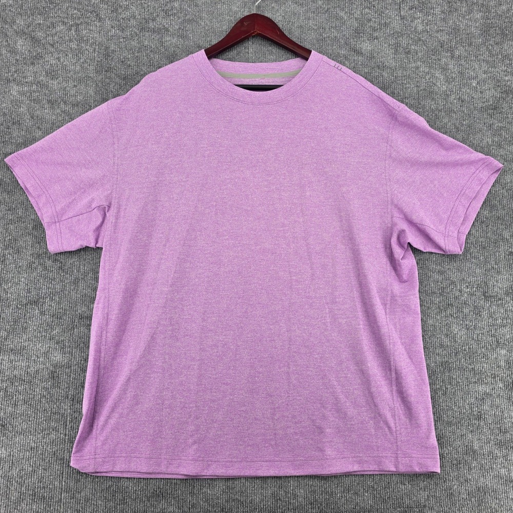 Lululemon The Fundamental T-Shirt Mens XL Purple Heather Short Sleeve Crew Neck